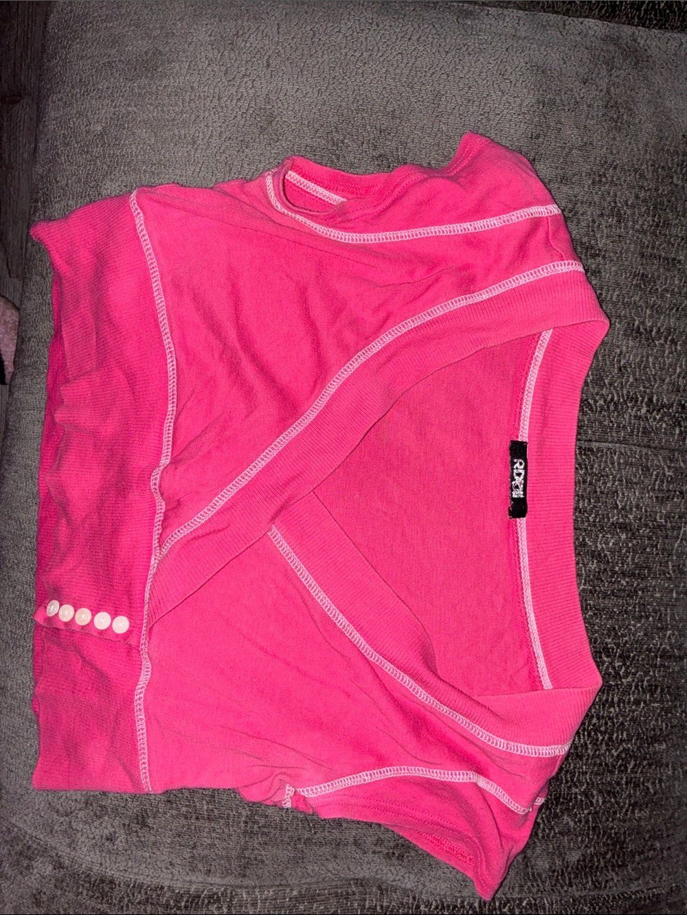 Hot Pink 2000s crop top